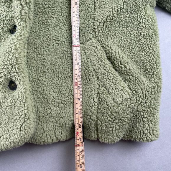 Free People Joplin Jacket Wmns S Pistachio Faux Shearling Sherpa Teddy Luxe Coat - Picture 6 of 8